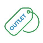 Outlet restrictions icon indicating exclusion of outlet stores and concessions