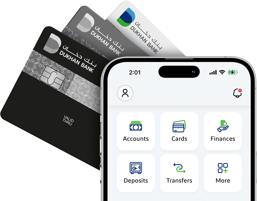 Dukhan Bank Visa credit and debit cards eligible for cash bonus rewards